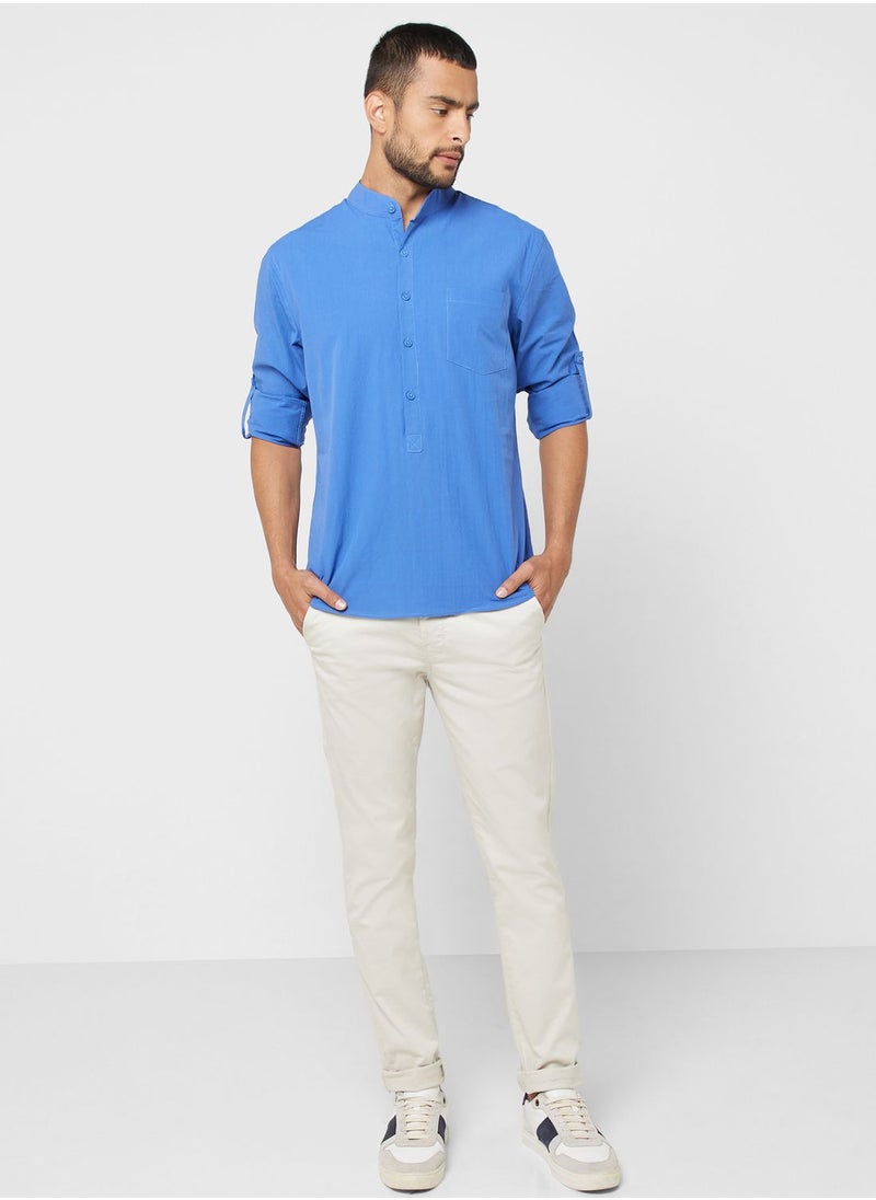 Robert Wood - Grandad Collar Shirt - Image 1
