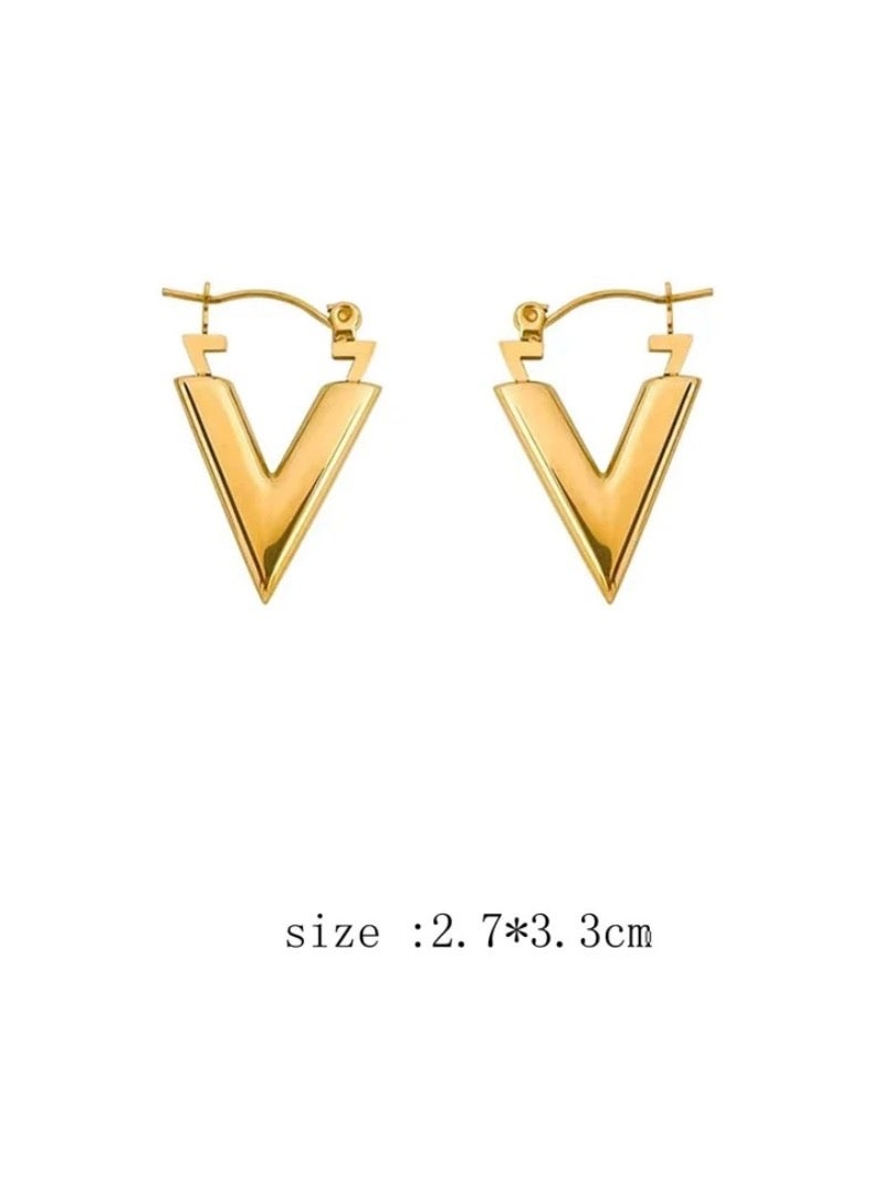 JewelryPalace 18k Gold Plated Stainless Steel Earring For Women - Image 3