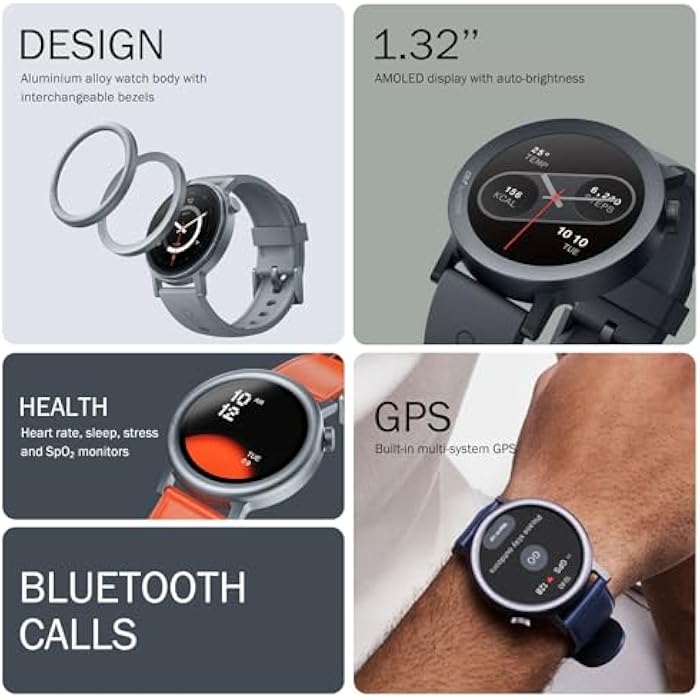 CMF Watch Pro 2 Smartwatch for Men Women, Fitness Tracker with Heart Rate, SPO₂ Monitoring,120 Sports Model, Bluetooth Calls with AI Noise Reduction, IP68 Waterproof with GPS for Android iOS Ash Grey - Image 3