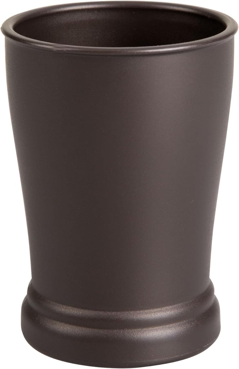iDesign Kent Tumbler Cup for Bathroom Vanity Countertops  Bronze