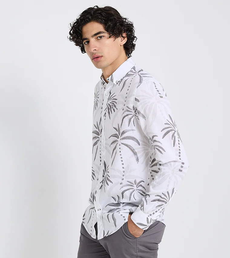 بين شيرمان Ben Sherman Men's Long Sleeve Printed Shirts