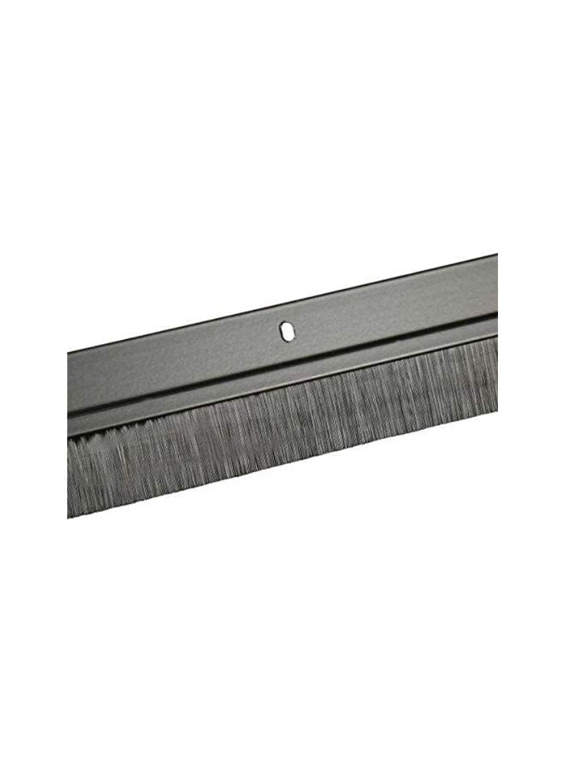 KNP KNP Door Bottom Brush And Bottom Seal with Screw for Exterior Interior Doors Door Seal Sound Proof Under Door Draft Blocker (120 cm) Black  - Image 1