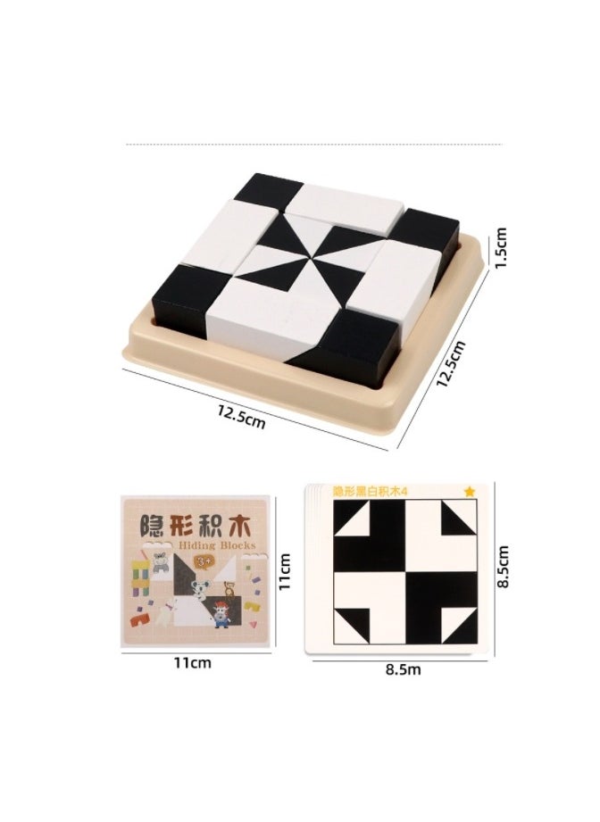 Children's Puzzle Building Blocks. Wooden Interactive Board Game Toys  - Image 2