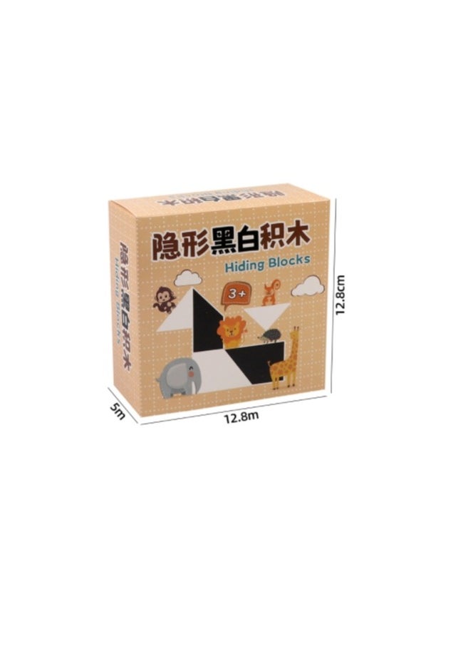 Children's Puzzle Building Blocks. Wooden Interactive Board Game Toys  - Image 3