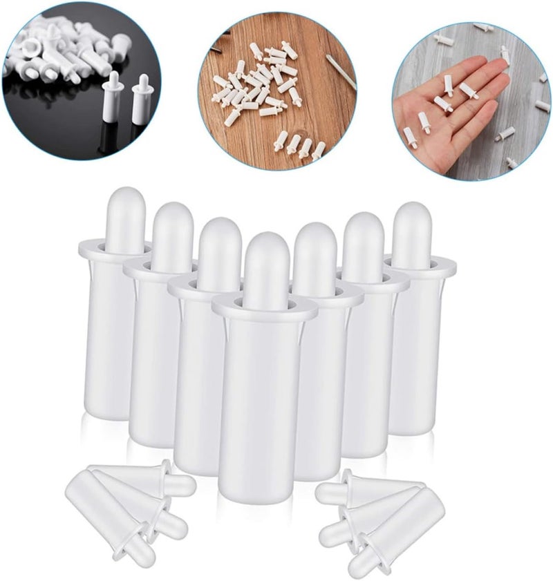 klarako 200 pcs repair Furniture Windows Louvers Replacement Home Supplies Telescopic Pin Replacing Tools Plantation for Loaded Shutter Spring White Re - Image 3
