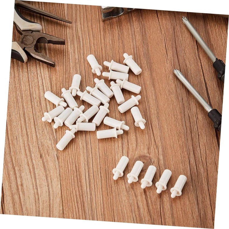klarako 200 pcs repair Furniture Windows Louvers Replacement Home Supplies Telescopic Pin Replacing Tools Plantation for Loaded Shutter Spring White Re - Image 2