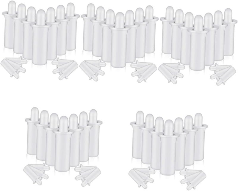 klarako 200 pcs repair Furniture Windows Louvers Replacement Home Supplies Telescopic Pin Replacing Tools Plantation for Loaded Shutter Spring White Re - Image 1