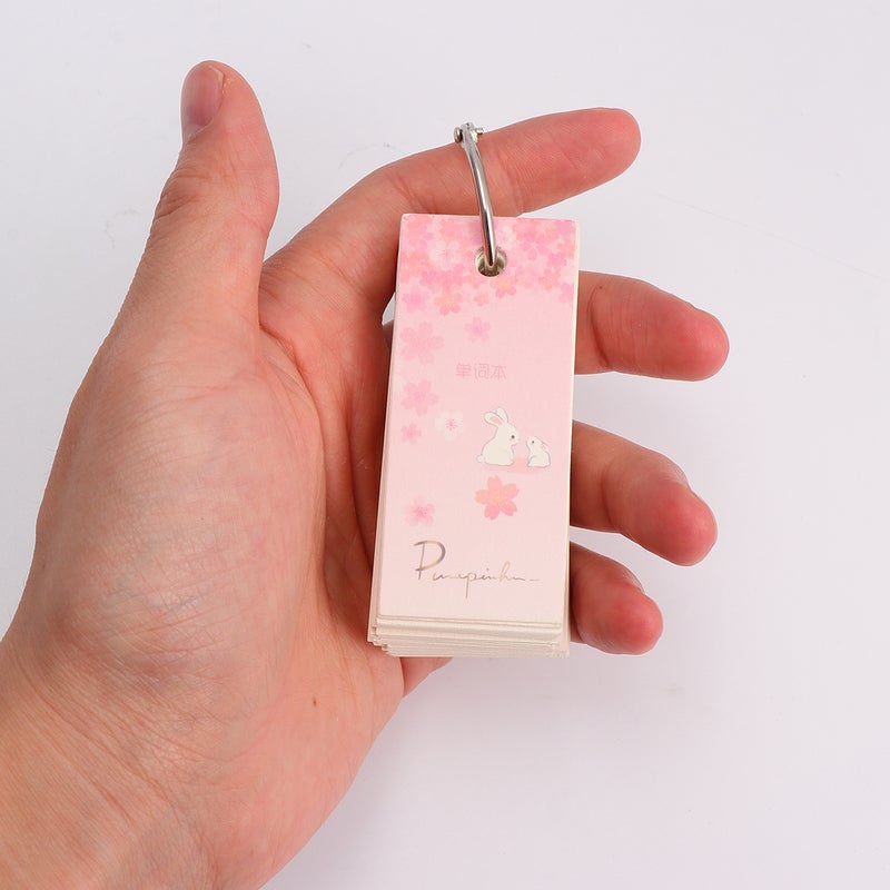 8 pcs Binder Note Pads Portable Loose-Leaf Notepad Flash Cards Memo Pads for School Office (Mixed Pattern) - Image 3