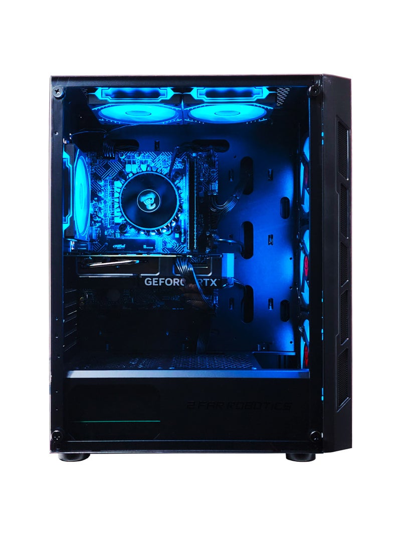 2 FAR ROBOTICS - RGB Gaming PC - Intel i5-14400F, 16GB DDR4, Nvidia RTX 4060 Ti, 1TB NVME M.2 SSD, RGB CPU Case, Windows 11 pro, 1 Year Warranty (T-256 V2) - Image 1