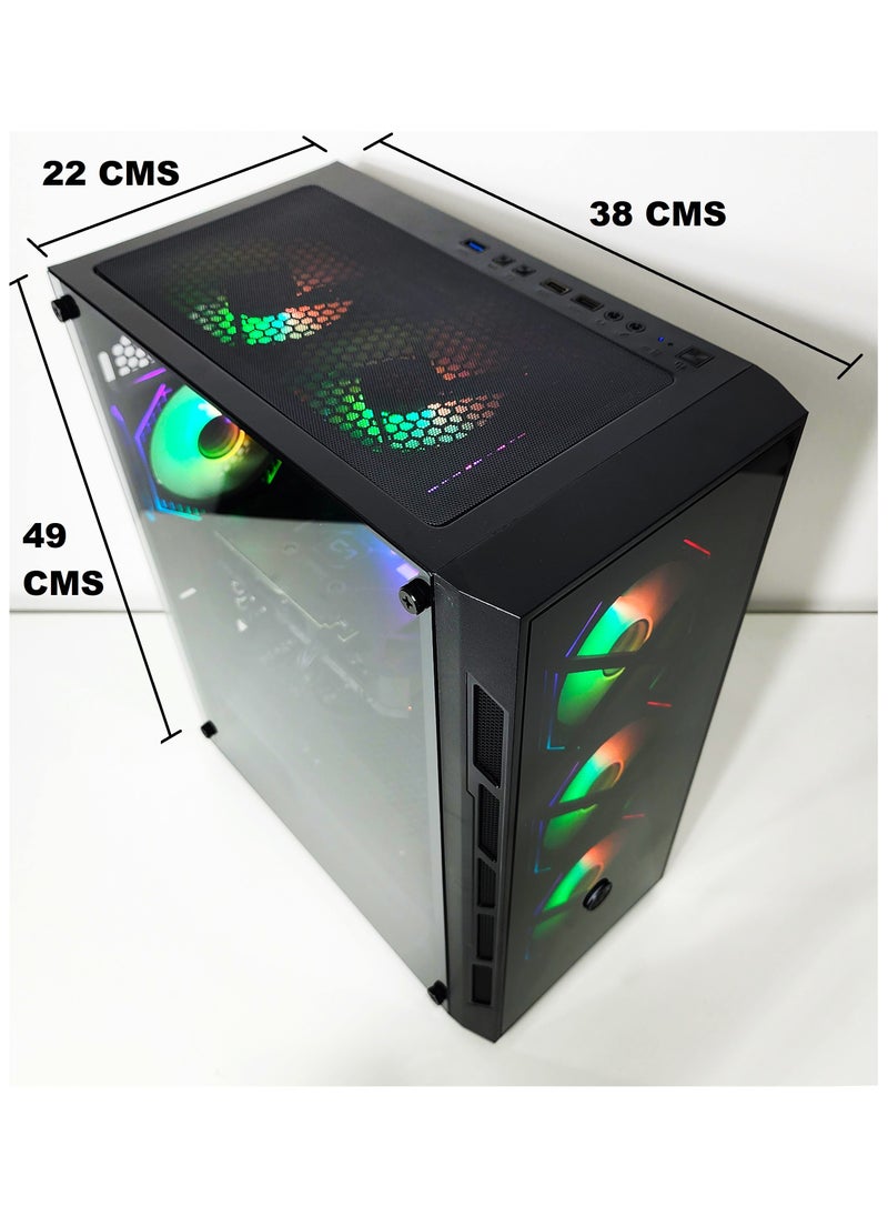 2 FAR ROBOTICS - RGB Gaming PC - Intel i5-14400F, 16GB DDR4, Nvidia RTX 4060 Ti, 1TB NVME M.2 SSD, RGB CPU Case, Windows 11 pro, 1 Year Warranty (T-256 V2) - Image 1