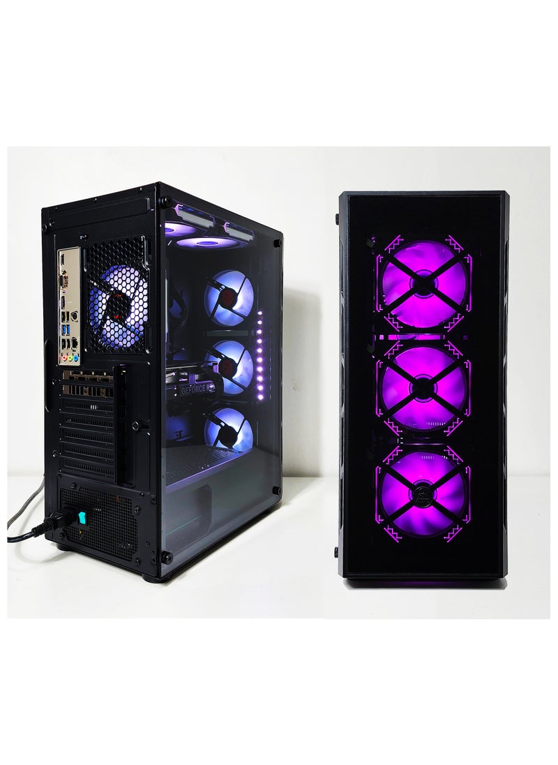 2 FAR ROBOTICS - RGB Gaming PC - Intel i5-14400F, 16GB DDR4, Nvidia RTX 4060 Ti, 1TB NVME M.2 SSD, RGB CPU Case, Windows 11 pro, 1 Year Warranty (T-256 V2) - Image 1