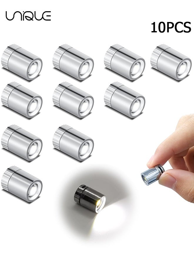 يونيك أضواء LED صغيرة - 10 قطع من مصابيح صغيرة تعمل بالبطارية من نوع SMD، ضوء LED مصغر للأشغال اليدوية، أضواء صغيرة لمنازل الدمى، الشخصيات التحركية، بناء الألعاب (أبيض بارد) - Image 1