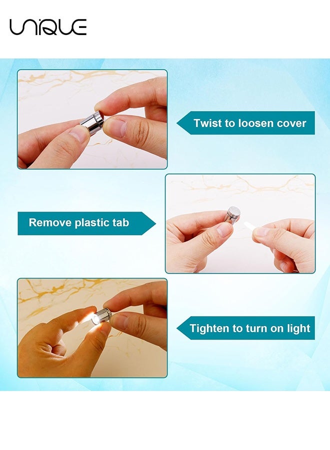 يونيك أضواء LED صغيرة - 10 قطع من مصابيح صغيرة تعمل بالبطارية من نوع SMD، ضوء LED مصغر للأشغال اليدوية، أضواء صغيرة لمنازل الدمى، الشخصيات التحركية، بناء الألعاب (أبيض بارد) - Image 5