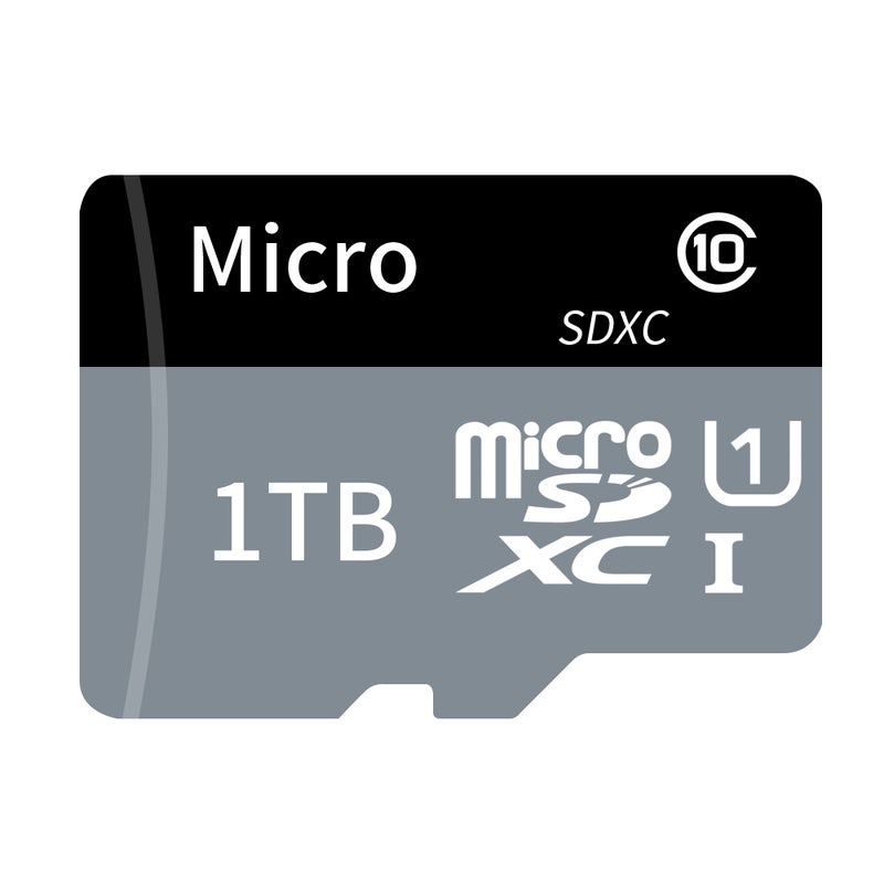 بطاقة TF سعة كبيرة بطاقة Micro SD 1 تيرا بايت U1 فئة 10 بطاقة TF ذاكرة عالية السرعة للهاتف المحمول والكاميرا وآلية تسجيل المرآب والشاشة المراقبة - Image 1