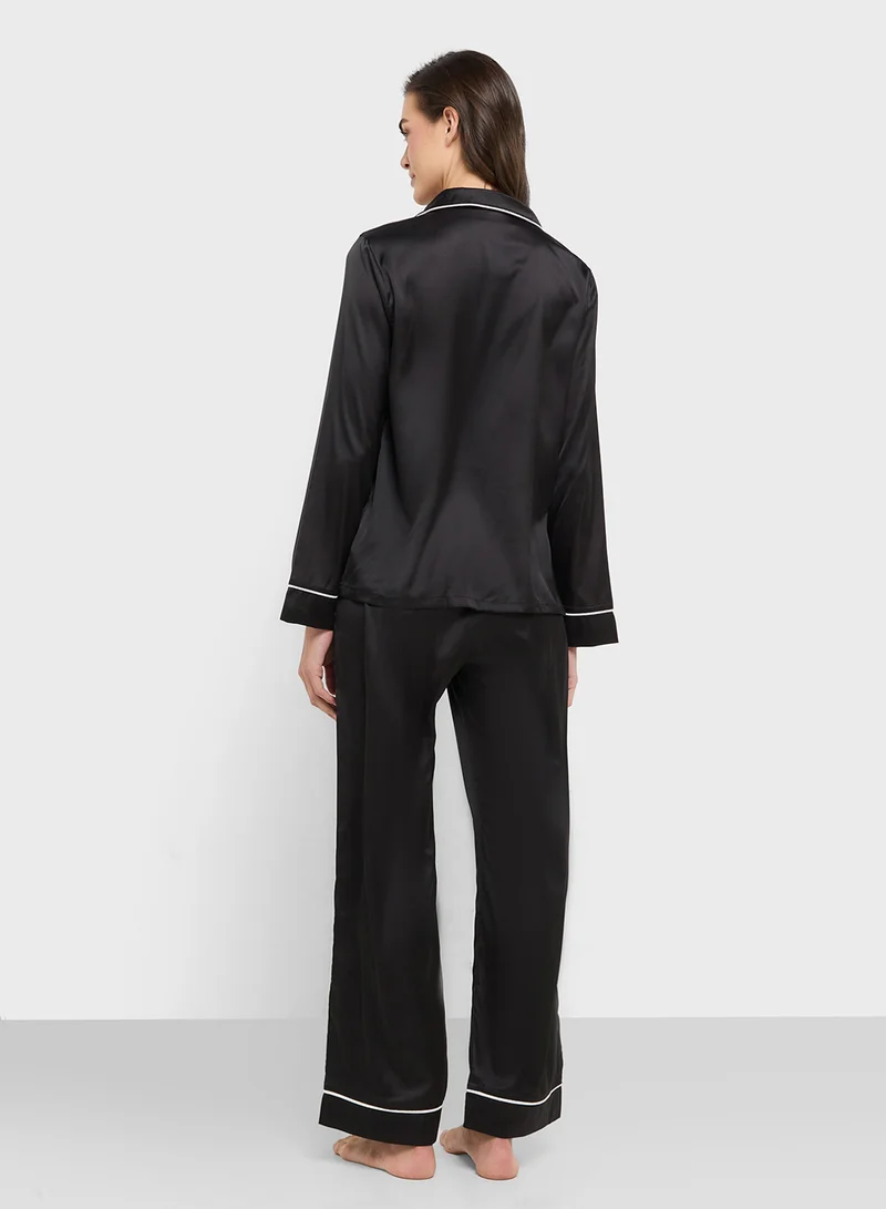 ايلا Button Down Pyjama Set