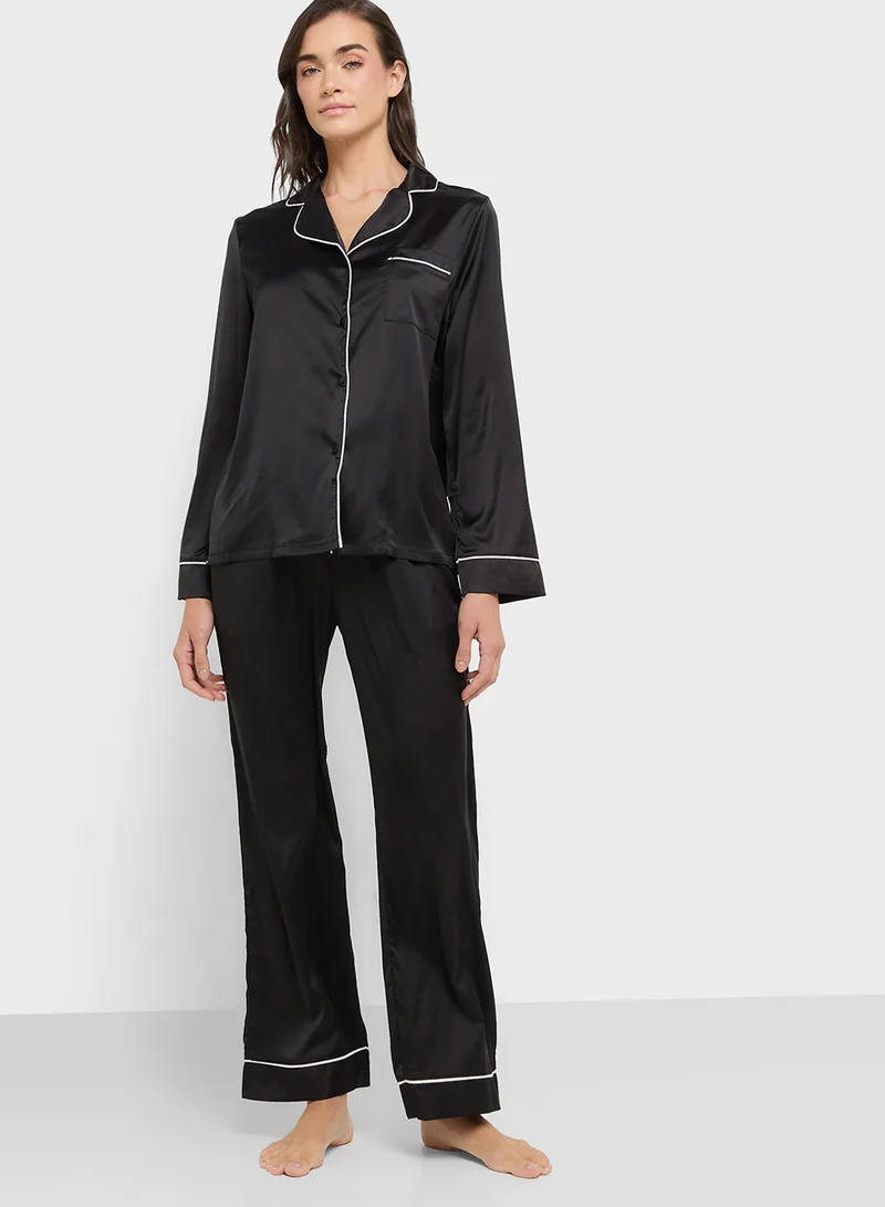ايلا Button Down Pyjama Set