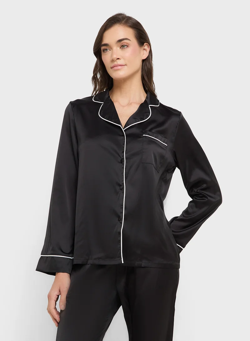 ELLA Button Down Pyjama Set