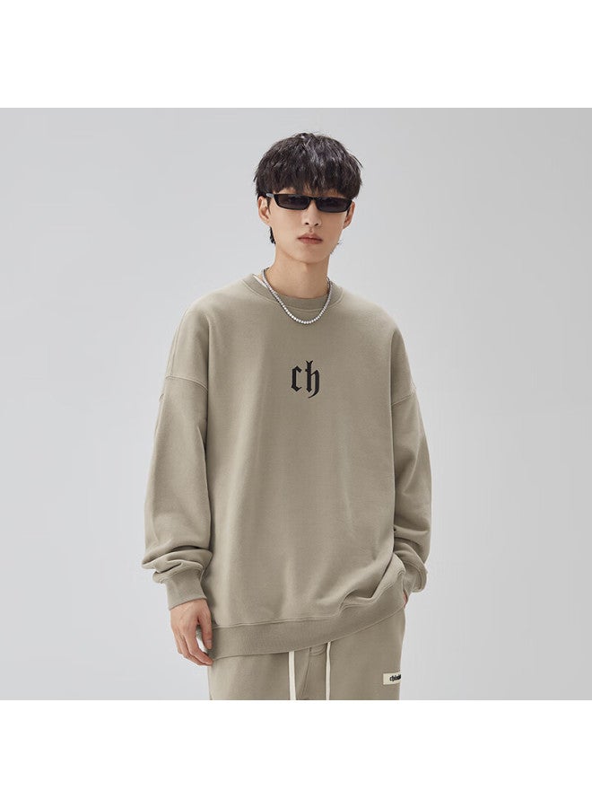 Chinismch Men's Sweatshirt, Spring American High Street Pullover, Couple's Top, Heavyweight Classic Round Neck Sweatshirt, Sc20071016 - Image 4