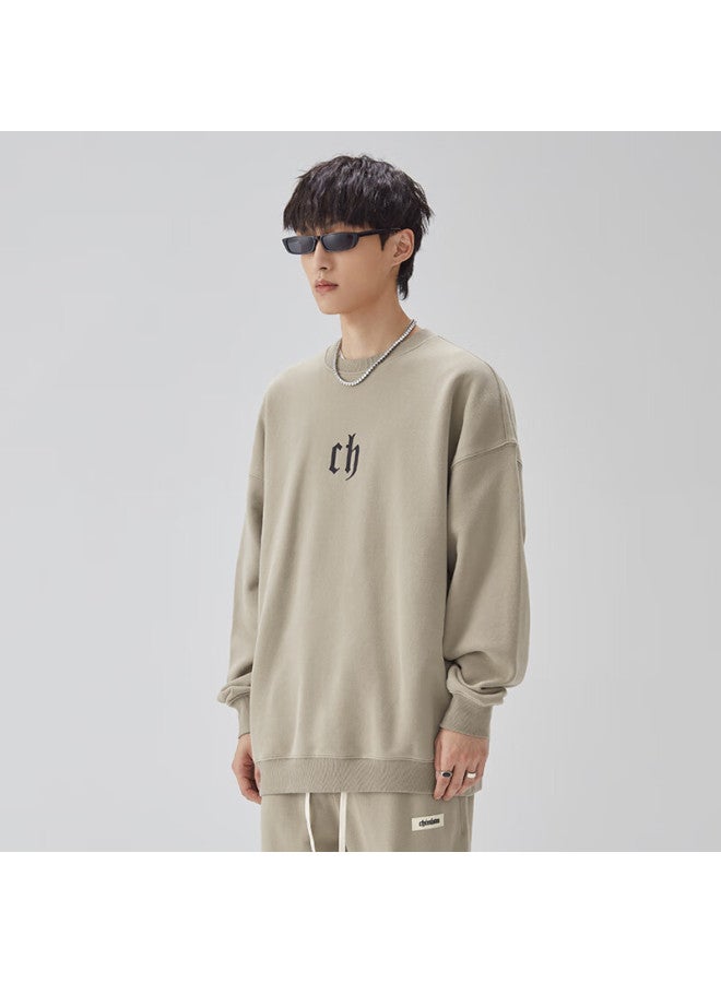 Chinismch Men's Sweatshirt, Spring American High Street Pullover, Couple's Top, Heavyweight Classic Round Neck Sweatshirt, Sc20071016 - Image 3