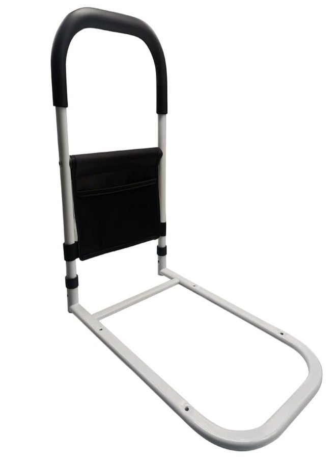 Dhadh Bed Rails for Elderly Adults Safety Height Adjustable Bed Assist Rail for Seniors Bedside Fall Prevent Grab Bar with Storage Pocket Fits King Queen Full Twin Bed - Image 1