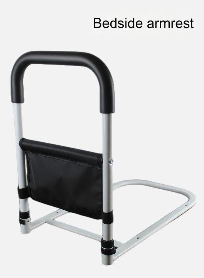 Dhadh Bed Rails for Elderly Adults Safety Height Adjustable Bed Assist Rail for Seniors Bedside Fall Prevent Grab Bar with Storage Pocket Fits King Queen Full Twin Bed - Image 3