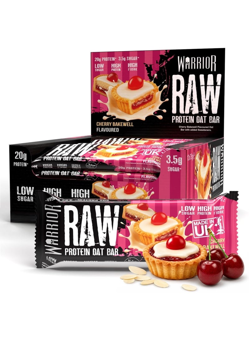 Warrior Raw High Protein Bar Cherry Bakewell 12 x 75g - Image 1