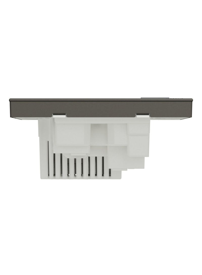 شنايدر إلكتريك أفاتارون سي سويتش مقبس E8715USB_DG ، 1 عصابة ، 13A رمادي داكن 2.1A منفذين USB - Image 4