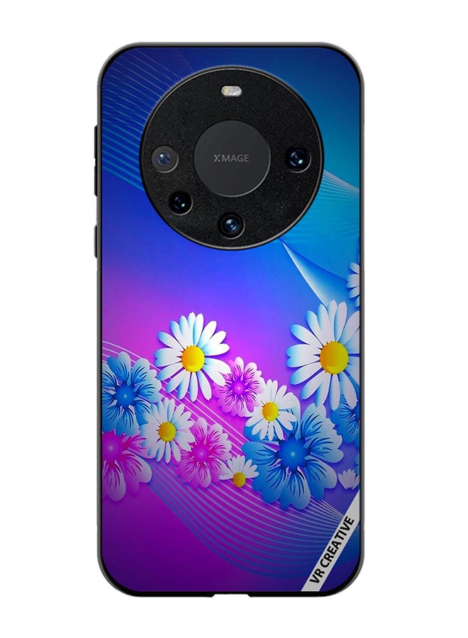VR CREATIVE Protective Case Cover For Huawei Mate 60 Flower Design Multicolour - Image 1