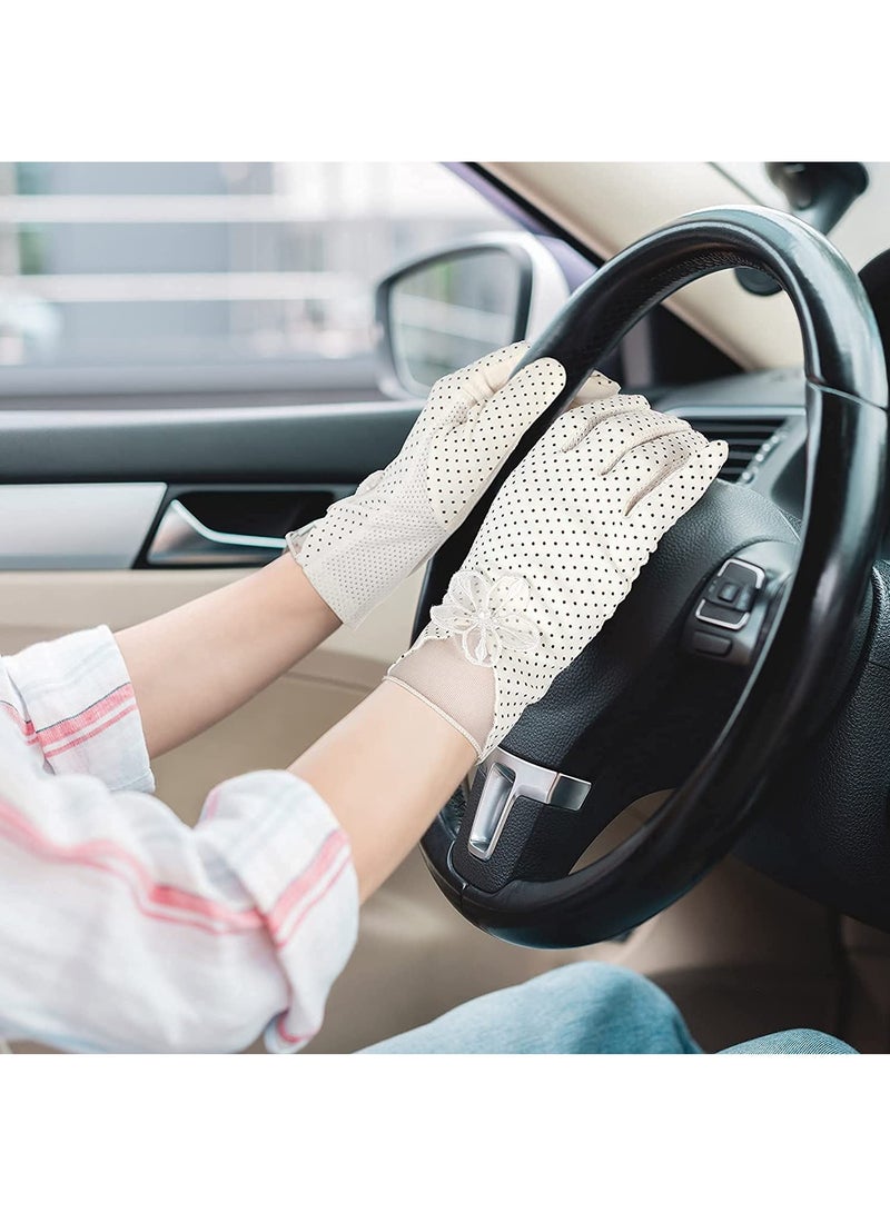 4 Pairs Women Sun Protective Gloves Summer UV Protection Sunblock Gloves Touchscreen Gloves for Women Girls  - Image 2