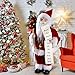 Uten Christmas Decorations 18 Santa Clause Figurines Decorations Christmas Socks and Gifts Bag Standing Home Party Holiday Decor and Birthday Gifts - Image 3