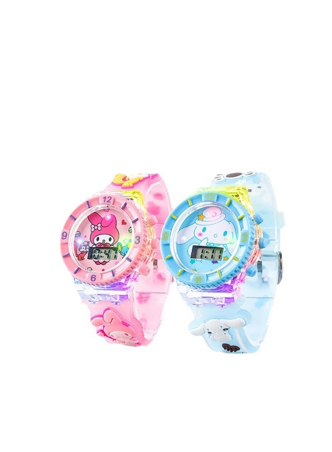 Sanrio Girls Children Light Music Cartoon Electronic Watch Light Music Toy Watch - Image 3