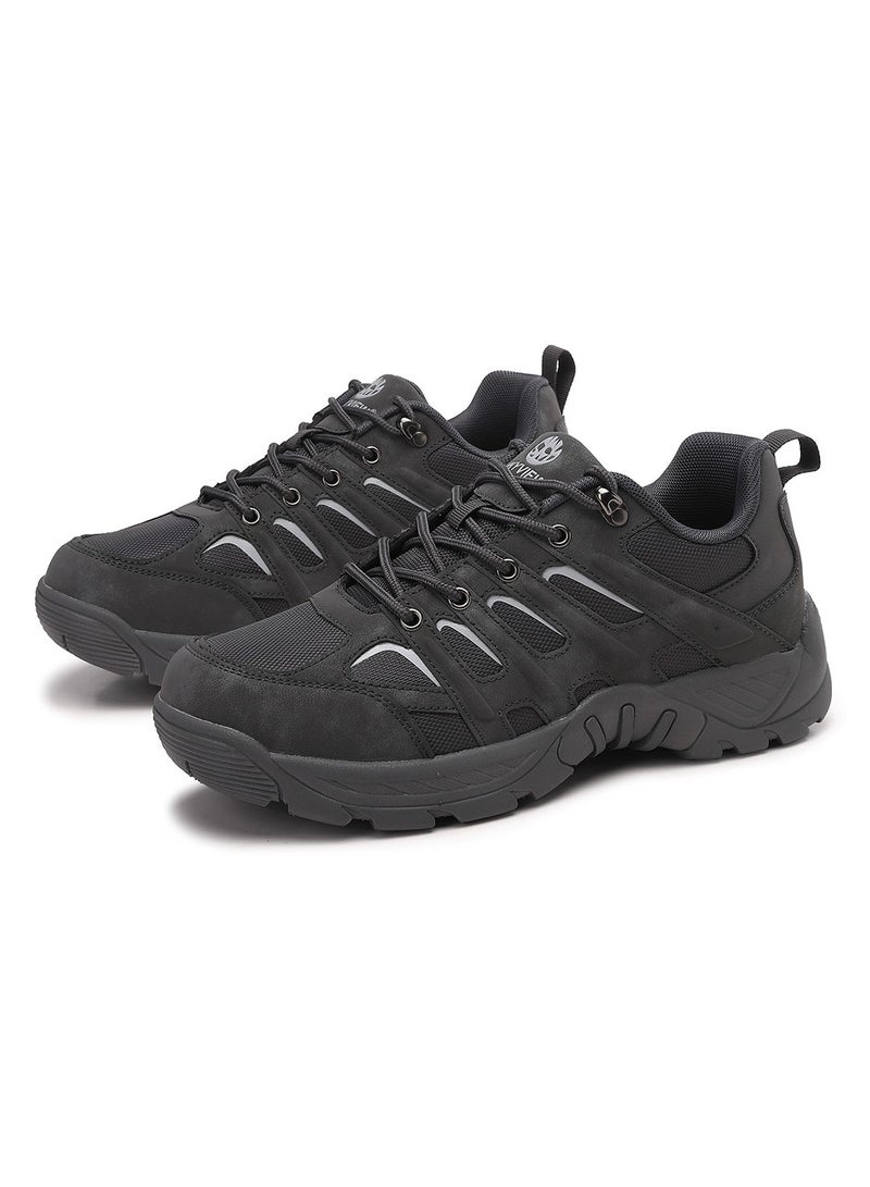 Sky View Men's Waterproof Hiking Shoes Lightweight Comfortable Anti Slip Leather Walking Shoes for Outdoor Trekking Trailing Camping - Image 1