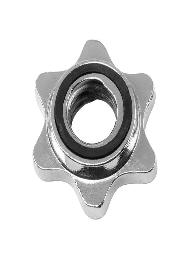 Loyanger 2 Pcs Barbell Collar,Inner Diameter 2.4cm Dumbbell Hex Nut Barbell Collar Quick Lock and Release for Weight Lifting Fitness Training - Image 2