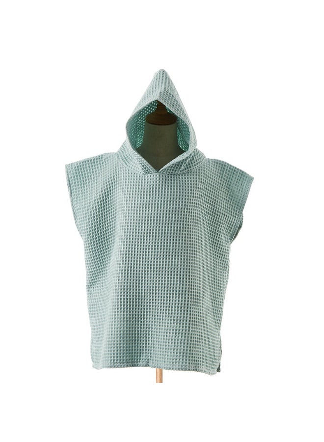Muslin Hooded Beach Towel for Kids 0-3 Years Old, Green | Soft Muslin Bath Poncho, Absorbent Towel for Boys, Girls, Newborns & Toddlers, Essential for Beach, Pool & Bath Time - Image 1