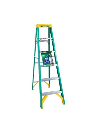 Type II Durable and Sturdy Fiberglass Step Ladder Green and Yellow 6 ft 5906ME - pzsku/ZE5E660AA30D2D2436BB4Z/45/1746612869/02a97d6b-2ef1-4519-b012-fddf03c3a231