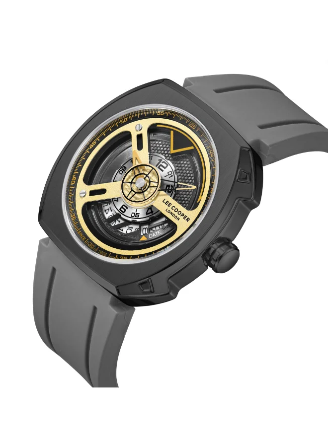 Lee Cooper Men's Silicone Analog Watch LC08245.016 - 45x44 mm
