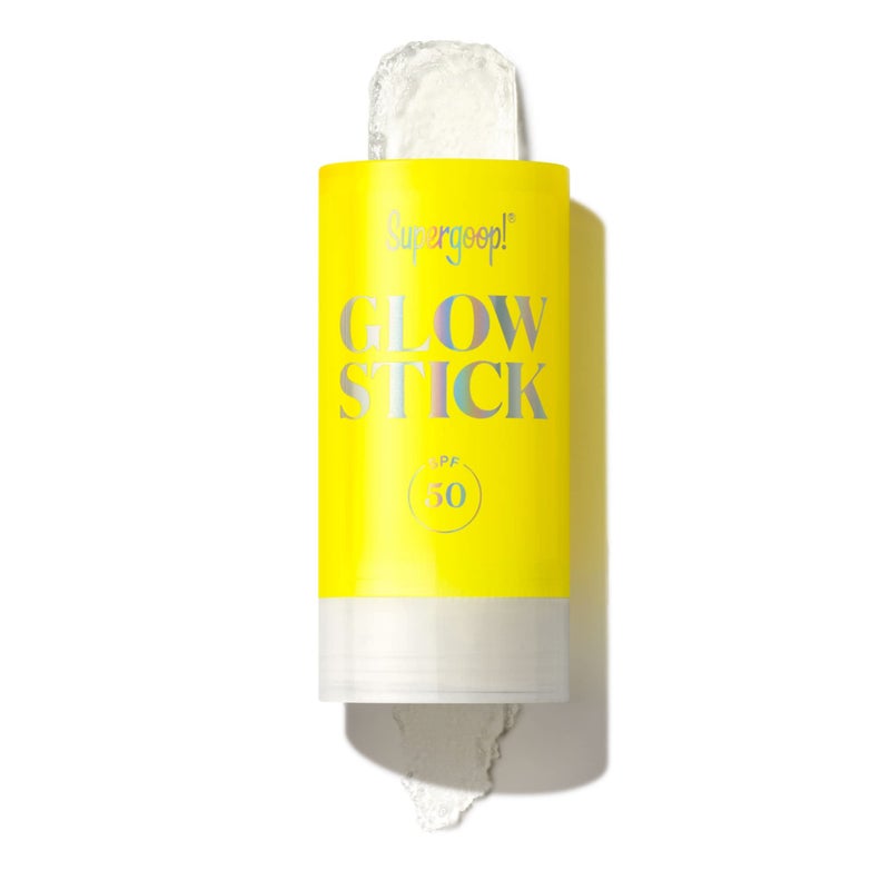Supergoop! Glow Stick, .7 oz - SPF 50 PA++++ Dry Oil Sunscreen Stick for Face & Body - Brightens & Hydrates for a Healthy Glow - Mess-Free, Travel-Friendly SPF - Image 1