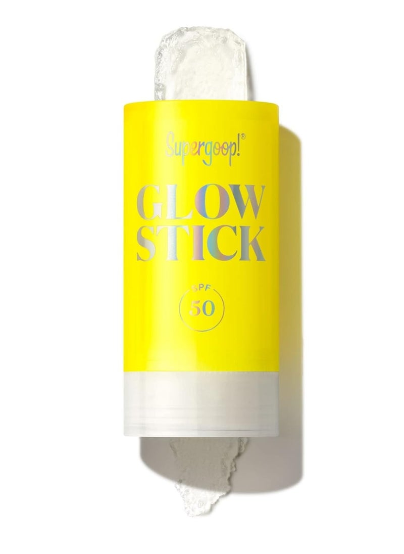 Supergoop! Supergoop! Glow Stick, 0.7 oz - SPF 50 PA++++ Dry Oil Sunscreen Stick for Face & Body - Brightens & Hydrates for a Healthy Glow - Mess-Free, Travel-Friendly SPF  - Image 1