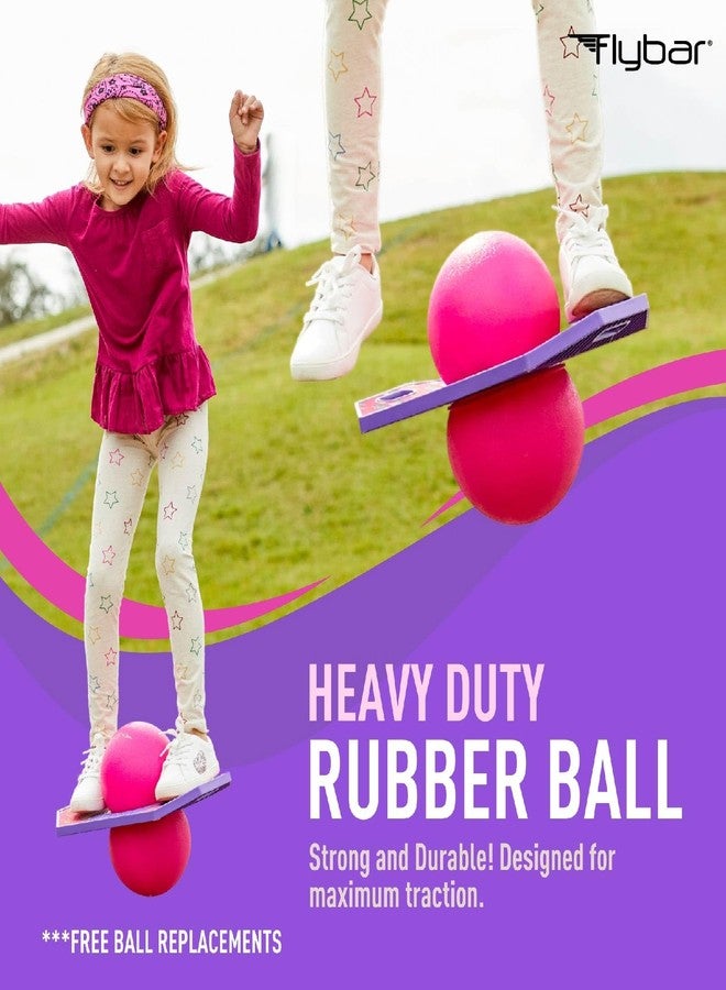 Flybar Unicorn Pogo Ball for Kids, Jump Trick Bounce Board with Pump and Strong Grip Deck - Image 3