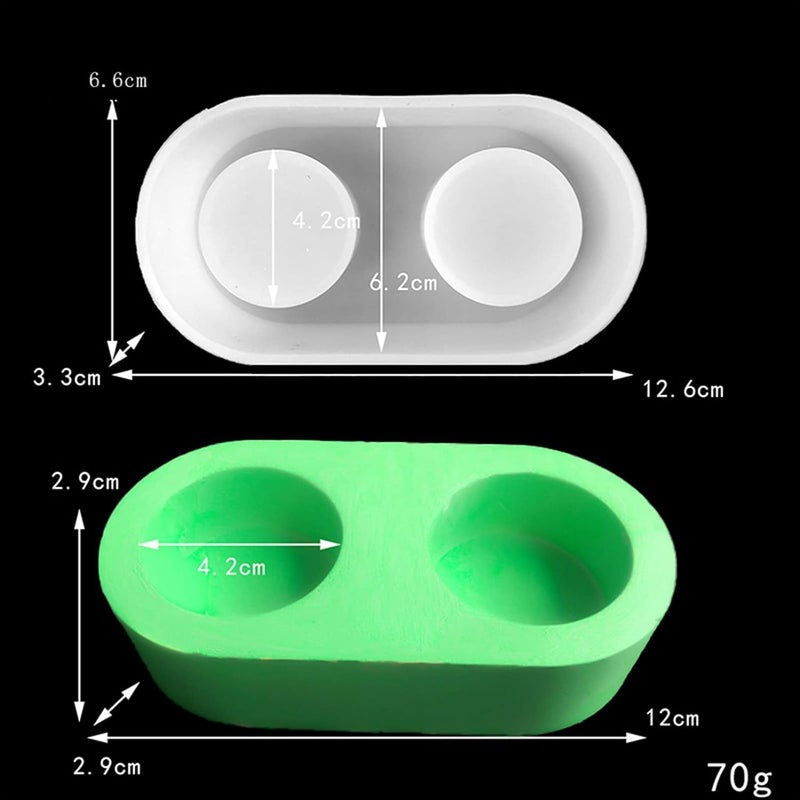 ARTOOL 3 Set Candle Holder Mould Tea Light Candle Holder Resin Mold, Diwali Mold for Diwali Mould DIY Candle Holder Mold, 3 Pcs (B20) - Image 4