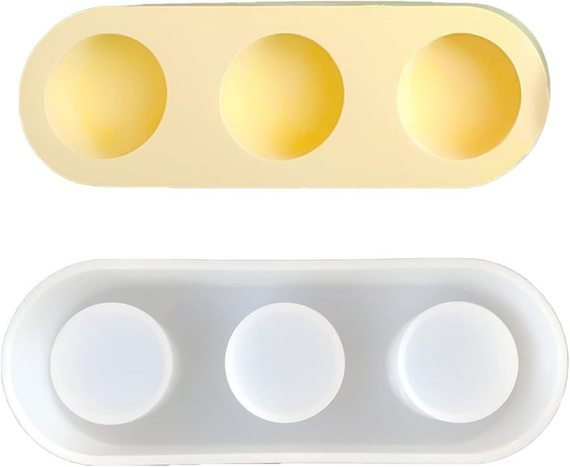 ARTOOL 3 Set Candle Holder Mould Tea Light Candle Holder Resin Mold, Diwali Mold for Diwali Mould DIY Candle Holder Mold, 3 Pcs (B20) - Image 2