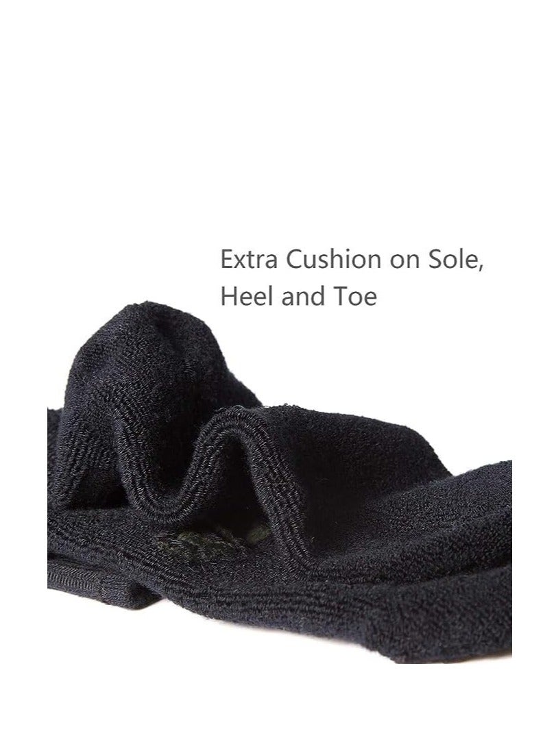 دياموند تو 6 Pairs Mens Cushion Towel Crew Socks - Comfortable Super Soft Material - EU size 40-45 (Multi 6 Pairs - Black TWO, Navy-White-Brown-Grey ONE) - Image 4