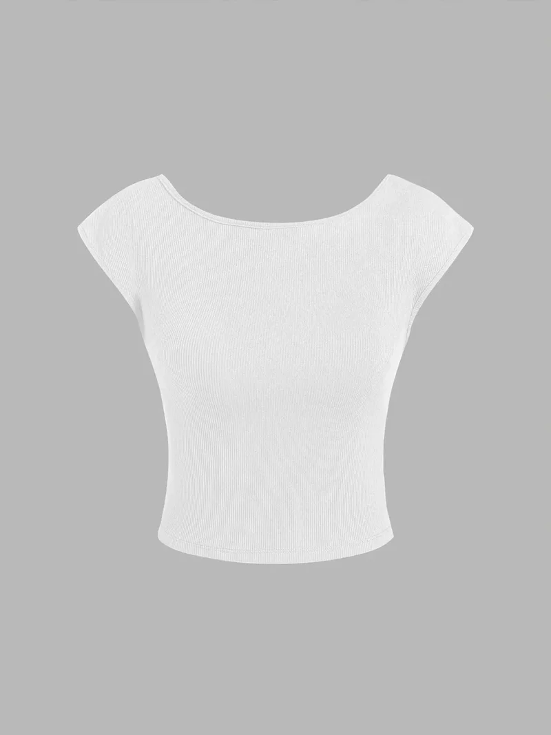 HICCUP Open Back Crop Top