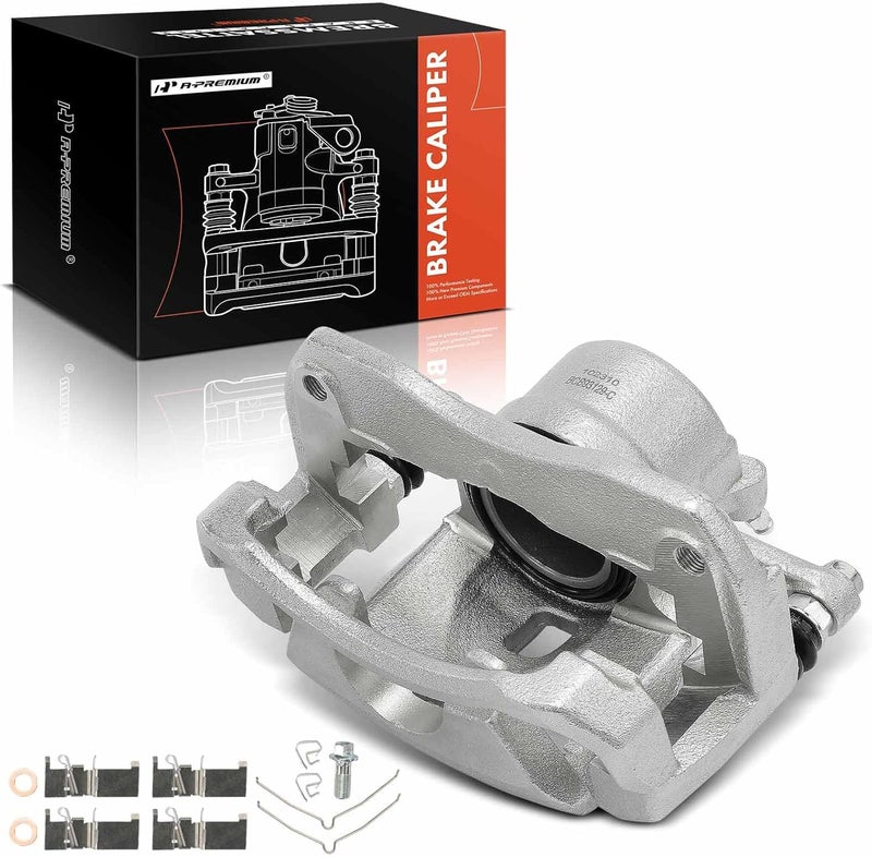 A-Premium Disc Brake Caliper Assembly with Bracket for Toyota and Lexus - Front Right Passenger Side - Image 1