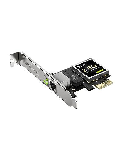 BrosTrend 2.5Gb Network Card, PCIe Network Adapter RJ45 NIC with Extra Low-profile Bracket PCI Express Gigabit Ethernet Card for Windows 11/10/8.1/8/7/XP, Windows Server... Limited Lifetime Protection - Image 1