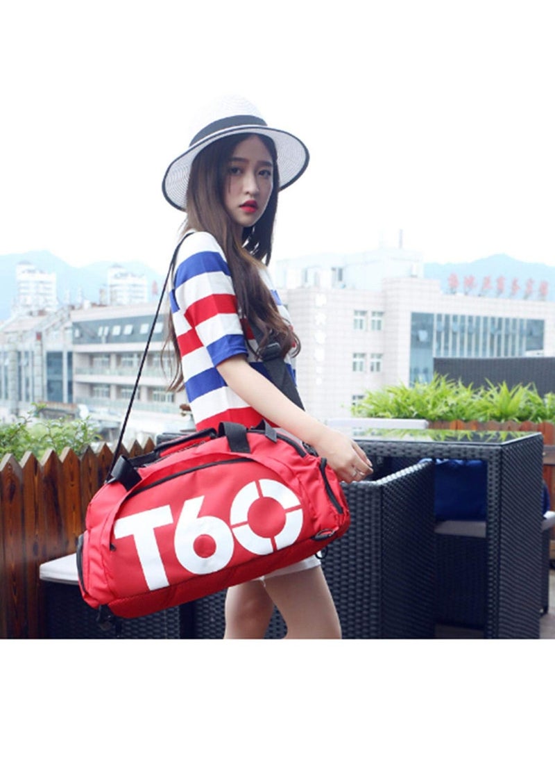 Travel Duffel Bag Fashion Foldable Bag Convertible Gym Bag Water Resistant 3 Ways Carry Sports Bag - Image 5