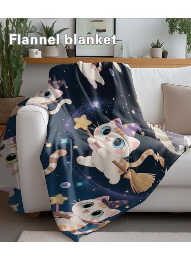 general Wisdom Fairy (latest) flannel thin blanket (warm and comfortable, suitable for sleep, game use, dust and sandproof) 150cm*200cm - 33 - Image 4