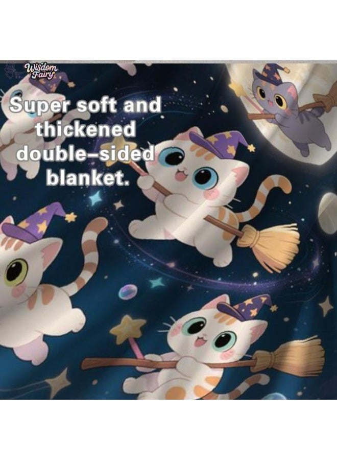 general Wisdom Fairy (latest) flannel thin blanket (warm and comfortable, suitable for sleep, game use, dust and sandproof) 150cm*200cm - 33 - Image 1