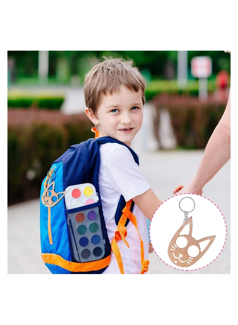 KASTWAVE 2 قطع قطة سلسلة مفاتيح سيليكون قالب طباعة كف الكلب سلسلة مفاتيح قالب صب الإيبوكسي مع 30 حلقة مفاتيح لصنع المجوهرات بنفسك سلاسل مفاتيح قلادة علامة حيوان أليف - Image 5