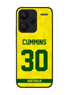 Rugged Black Edge Case for Xiaomi Redmi Note 13 Pro Plus, Slim fit Case Thin Cover -  Team Australia Pat Cummins, Jersey No 30